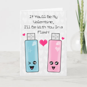 USB Flash Drive Love Holiday Card