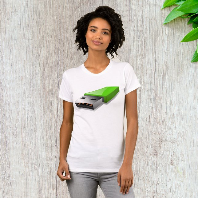USB Flash Drive Womens T-Shirt (Creator Uploaded)