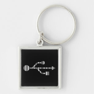USB LOGO BAR CODE Computer Barcode Pattern Design Key Ring