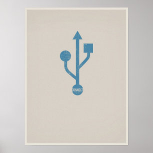 USB minimalistic poster