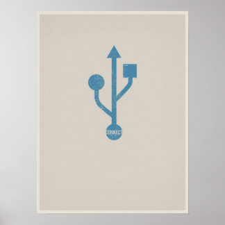 USB minimalistic poster