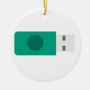 USB Stick Ceramic Ornament