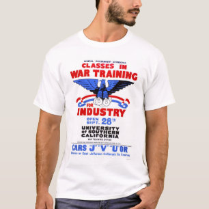 USC War Training Classes 1943 WPA T-Shirt