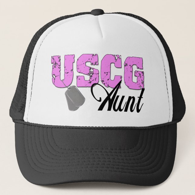 uscg99aunt2 trucker hat (Front)