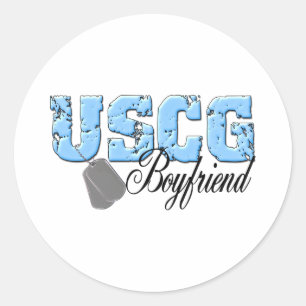 uscg99boyfriend2 classic round sticker