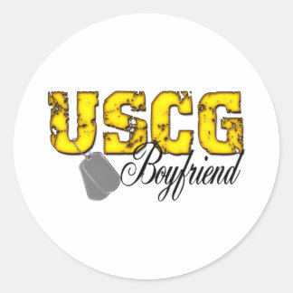uscg99boyfriend classic round sticker