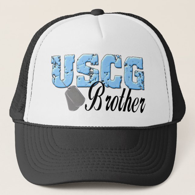 uscg99brother3 trucker hat (Front)