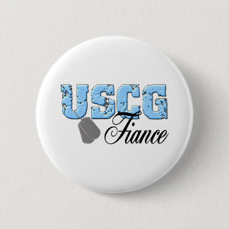 uscg99fiance2 6 cm round badge