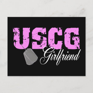 uscg99girlfriend2blk postcard