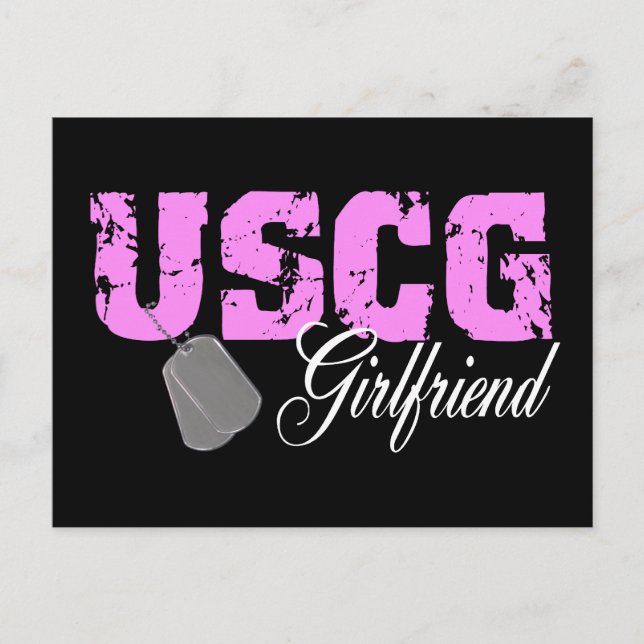 uscg99girlfriend2blk postcard (Front)