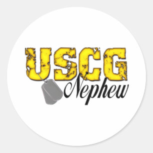uscg99nephew classic round sticker