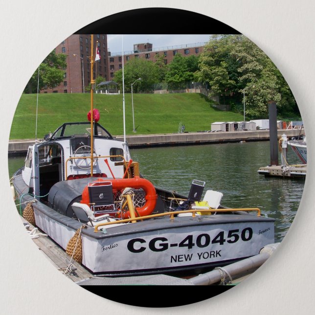 USCG 40 Foot Utility Boat Large # 40450 6 Cm Round Badge (Front)