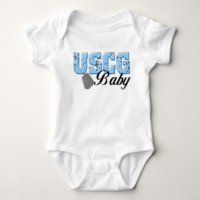 USCG Baby Baby Bodysuit (Front)