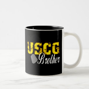 USCG Brother Two-Tone Coffee Mug