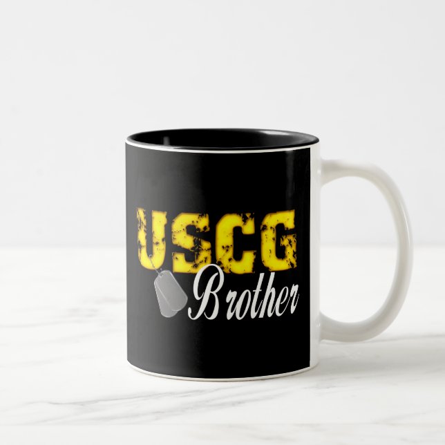 USCG Brother Two-Tone Coffee Mug (Right)
