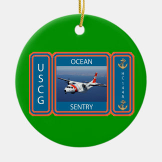 USCG C-144 Ocean Sentry Ceramic Ornament