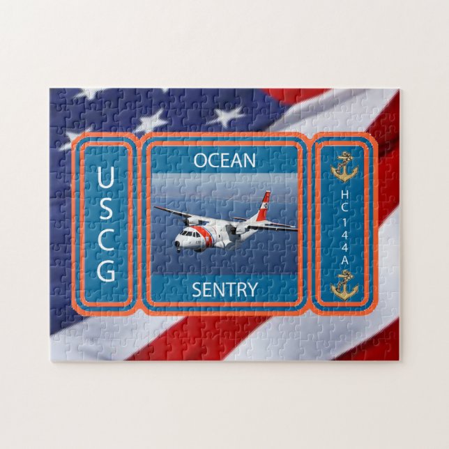 USCG C-144 Ocean Sentry Jigsaw Puzzle (Horizontal)
