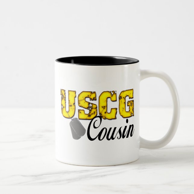 USCG Cousin Two-Tone Coffee Mug (Right)