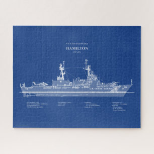 USCG Cutter Hamilton whec-715 - ABD Jigsaw Puzzle