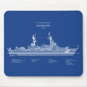 USCG Cutter Hamilton whec-715 - ABD Mouse Pad