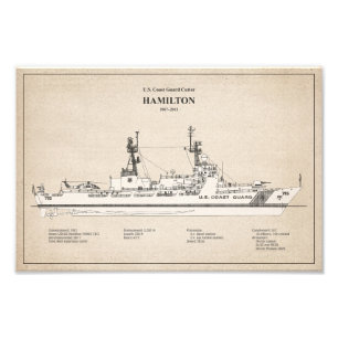 USCG Cutter Hamilton whec-715 - SBD Photo Print