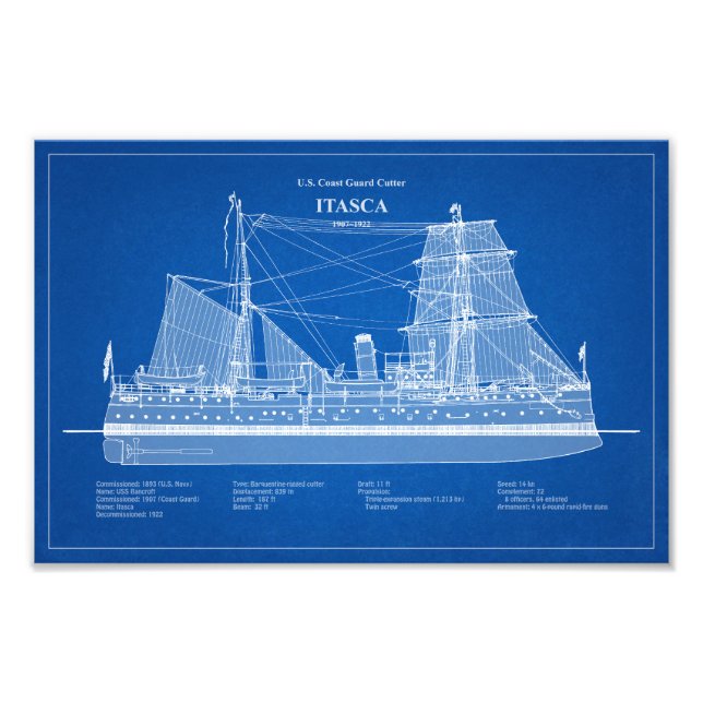 USCG Cutter Itasca - ABD Photo Print (Front)