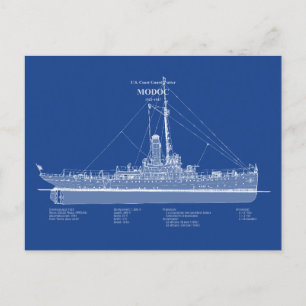 USCG Cutter Modoc wpg-46 - ABD Postcard