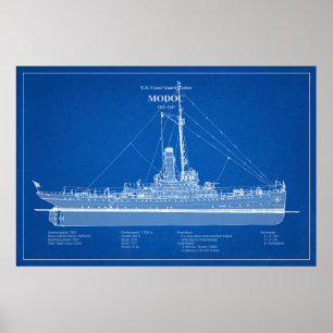 USCG Cutter Modoc wpg-46 - ABD Poster