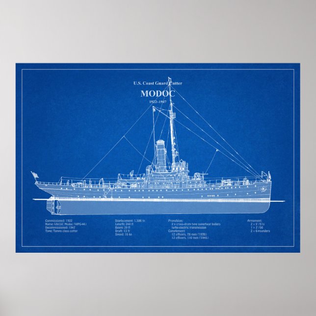 USCG Cutter Modoc wpg-46 - ABD Poster (Front)