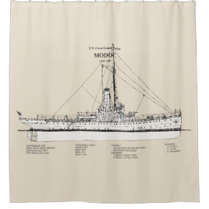 USCG Cutter Modoc wpg-46 - SBD Shower Curtain