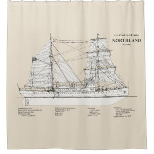 USCG Cutter Northland wpg-49 - SBD Shower Curtain