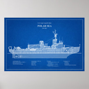 USCG Cutter Polar Sea wagb-11 - ABD Poster