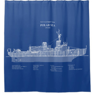 USCG Cutter Polar Sea wagb-11 - ABD Shower Curtain