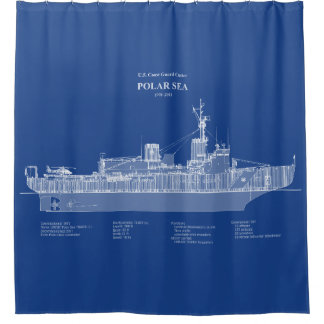 USCG Cutter Polar Sea wagb-11 - ABD Shower Curtain