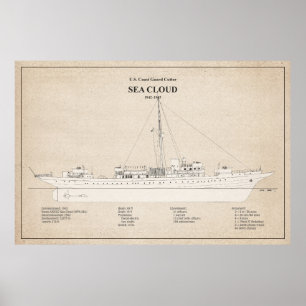 USCG Cutter Sea Cloud wpg-284 - SBD Poster