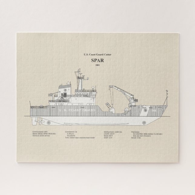 USCG Cutter Spar wlb-206 - SBD Jigsaw Puzzle (Horizontal)