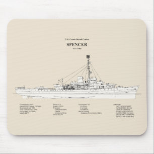 USCG Cutter Spencer wpg-36 - SBD Mouse Pad