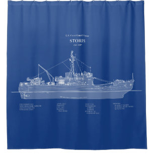 USCG Cutter Storis wmec-38 – ABD Shower Curtain