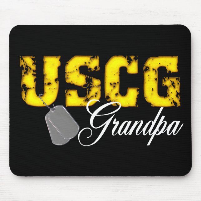USCG Grandpa Mouse Pad (Front)