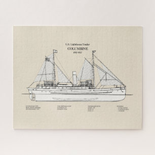 USCG Lighthouse Tender Columbine - SBD Jigsaw Puzzle
