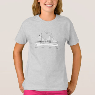 USCG Lighthouse Tender Columbine - SBD T-Shirt