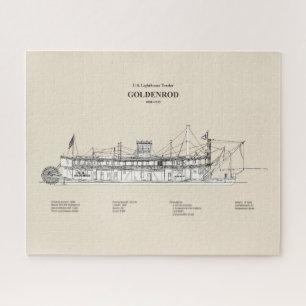 USCG Lighthouse Tender Goldenrod - SBD Jigsaw Puzzle