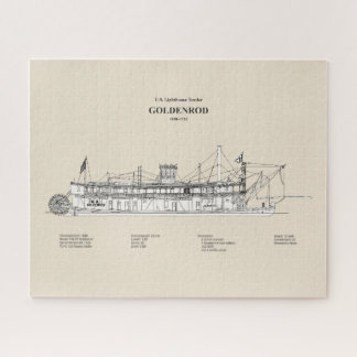 USCG Lighthouse Tender Goldenrod - SBD Jigsaw Puzzle