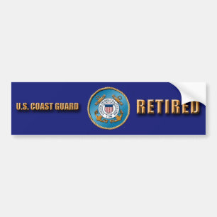 USCG Retired Bumper Sticker