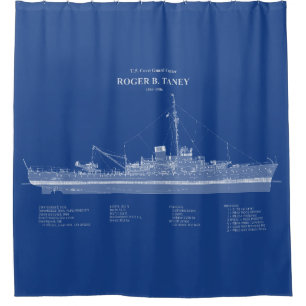 USCG Roger B. Taney whec-37 – ABD Shower Curtain