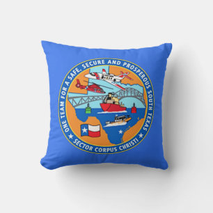 USCG Station Corpus Christi Texas Cushion