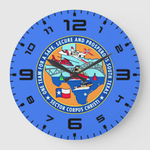 USCG Station Corpus Christi Texas Large Clock