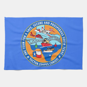 USCG Station Corpus Christi Texas Tea Towel