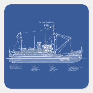 USCG Tender Fir wlm-212 – ABD Square Sticker