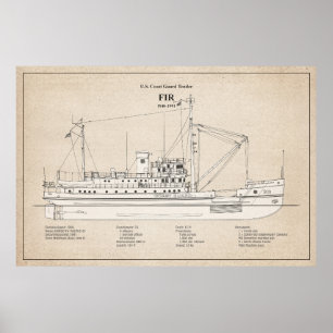 USCG Tender Fir wlm-212 - SBD Poster
